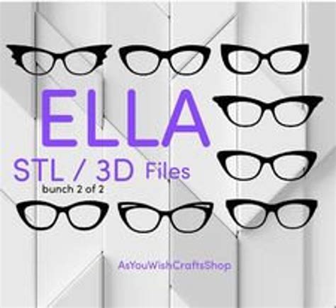 Ella Pair Eyewear Compatible D Printer File Stl File Stl Digital