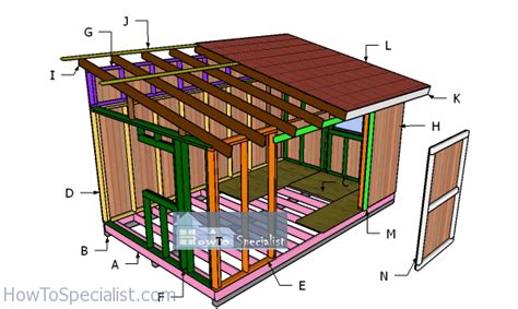 10x16 Shed Plans Howtospecialist How To Build Step By Step Diy Plans
