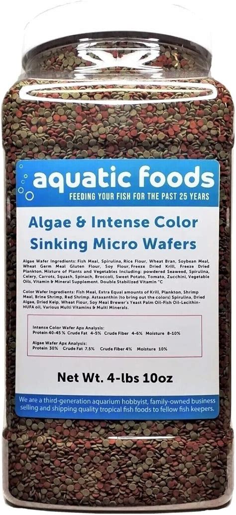 Amazon Aquatic Foods Inc Micro Wafer Mix Of Spirulina Algae