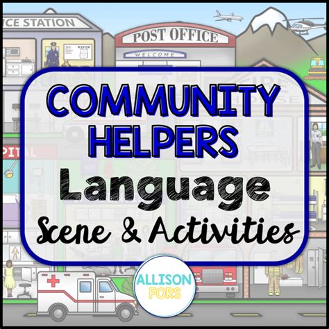 Community Helpers Picture Scene For Speech Therapy Language Scene