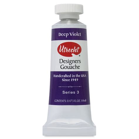 Utrecht Artists Gouache Deep Violet 14 Ml Tube Michaels