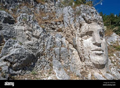 Sculpture On The Rock By Students Of Academy Of Fine Arts Of Florence
