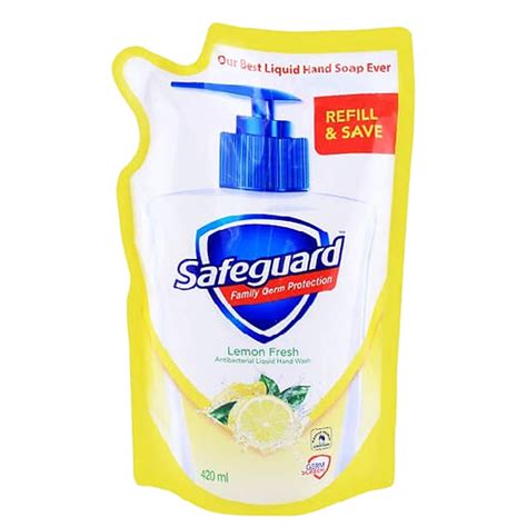 Buy Safeguard Lemon Fresh Antibacterial Liquid Hand Wash Refill Pouch