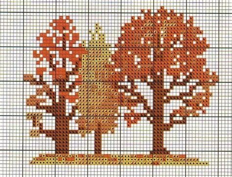 Fall Trees By Alissa Fall Cross Stitch Cross Stitch Tree Cross