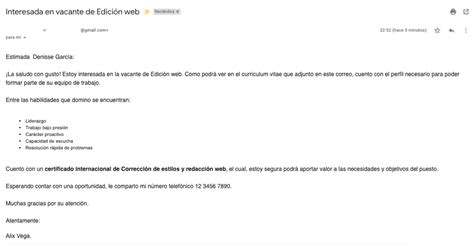 Como Redactar Un Email Para Enviar Mi Cv Infoupdate Org