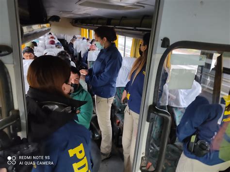 PDI fiscalizó a extranjeros que se trasladaban en bus desde el norte