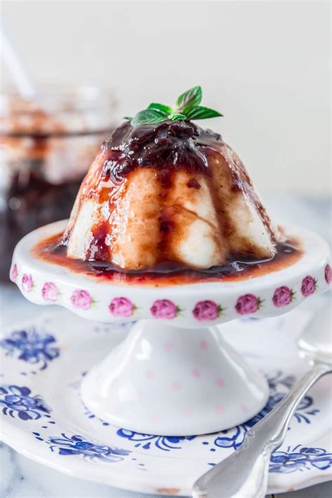 Brazilian Coconut Flan With Plum Sauce Manjar Branco Olivia S Cuisine