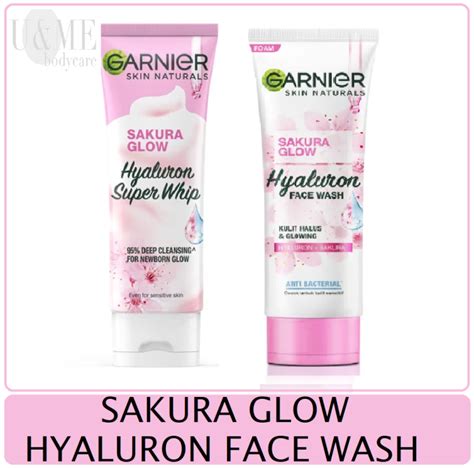 Garnier Skin Natural Sakura Glow Hyaluron Super Whip Foam Face Wash