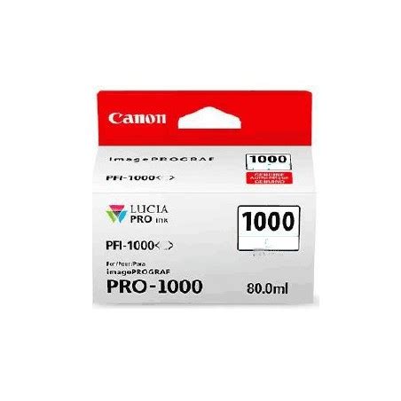 Canon Cartridge PFI 1000 MBK Matte Black Ink Tank 0545C001 Axdata