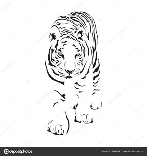 Tiger Silhouette : Silhouette of tigers head, vector graphics ...