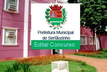 Concurso Prefeitura Sert Ozinho Edital Inscri O Vagas