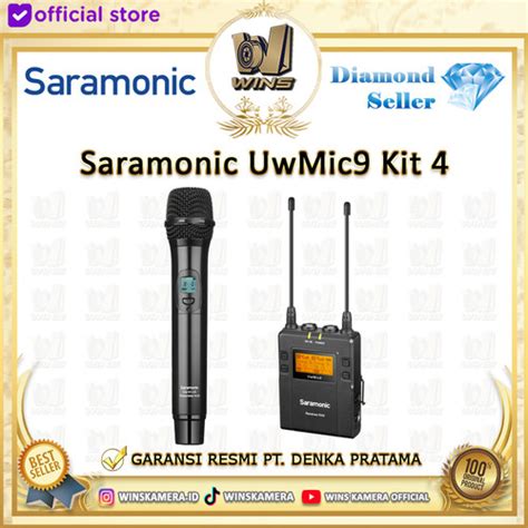 Promo Saramonic Uwmic9 Kit 4 Uhf Wireless Lavalier Microphone System Cicil 0 3x Jakarta Utara