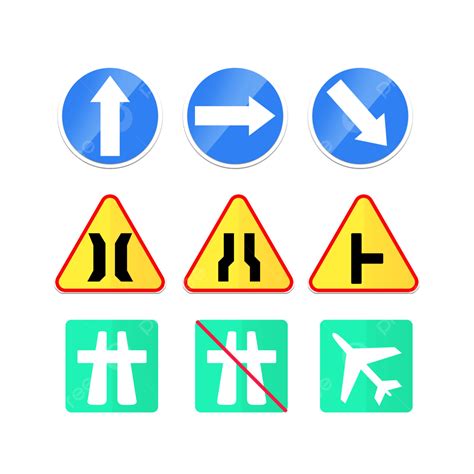 Traffic Sign Sign Set Traffic Indicator Logo Png Transparent Clipart