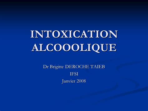 Intoxication Alcooolique Pdf Etude Az