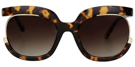 Edita Round Tortoise Sunglasses Vooglam