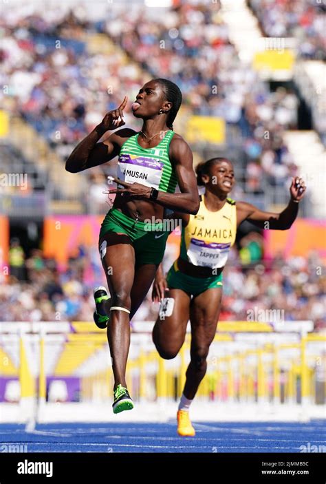 Nigerias Tobi Amusan Left After Winning The Womens 100m Hurdles