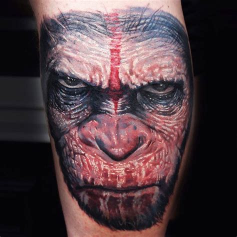 Monkey Caesar Tattoo By Qtattoo Lee Post 12955