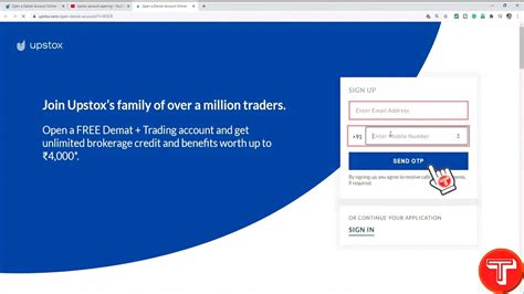 How To Create Upstox Account Upstox Account Opening Process Step By