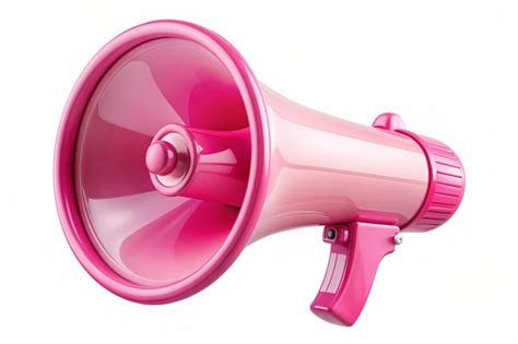 Premium Photo D Pink Megaphone Speakerphone Or Loudspeaker Bullhorn