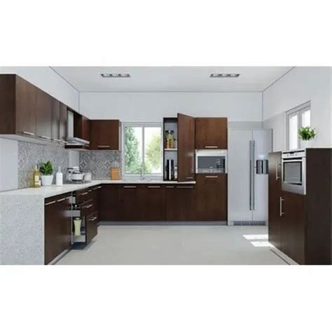 L Shape Plywood Modular Kitchen At Rs Square Feet In Coimbatore