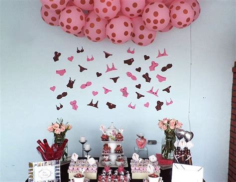 Pink And Brown Bridal Wedding Shower Cha De Lingerie Catch My Party