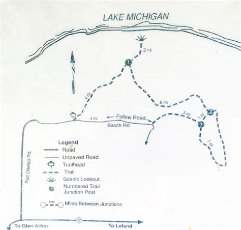 Ultimate Sleeping Bear Dunes Map Hiking Trails Empire Bluffpyramid