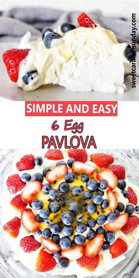 6 Egg Pavlova Egg White Dessert