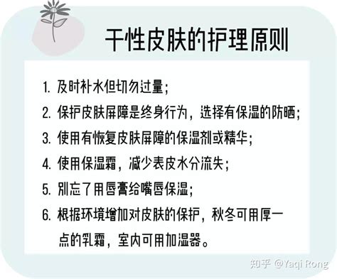 干性皮肤的护肤概要 知乎