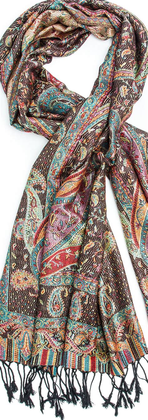 Bohomondetiaja Scarf Pashmina Indian Paisley Traditional Jacquard