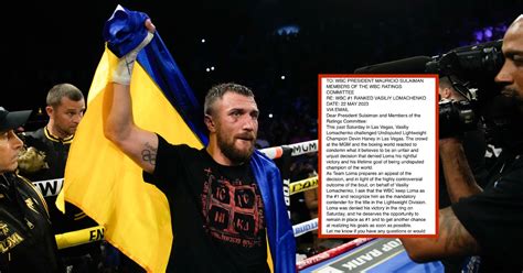 Lomachenko's Team Contact Every Sanctioning Body Following 'Unjust ...