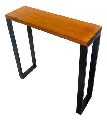 Mesa Recibidora Dressoire Arrime Hierro Madera Industrial Env O Gratis