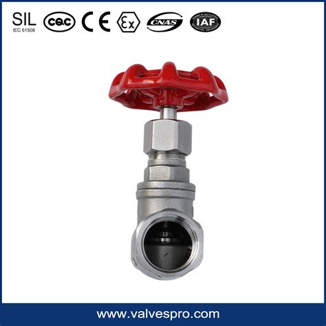 Stainless Steel Threaded Manual Hand Wheel Globe Valve Npt Bspt