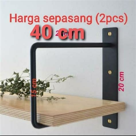 Jual Rak Siku Besi Papan Ambalan Shelf Bracket Untuk Papan 35 40Cm