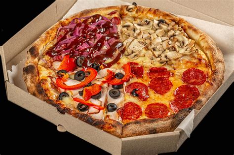 Images Pizza Olive Sausage Box Mushrooms Food