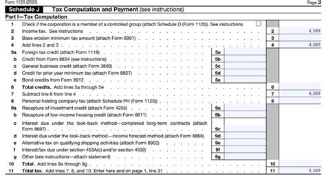 Irs Form 1120 2020 Corporation Income Tax Return 44 Off