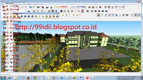 Nama Dan Fungsi Tool Google Sketchup Bahasa Indonesia DESAIN