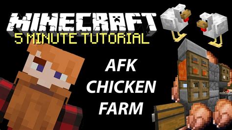 AFK Chicken Farm In Five Minutes Minecraft Bedrock Tutorial 5