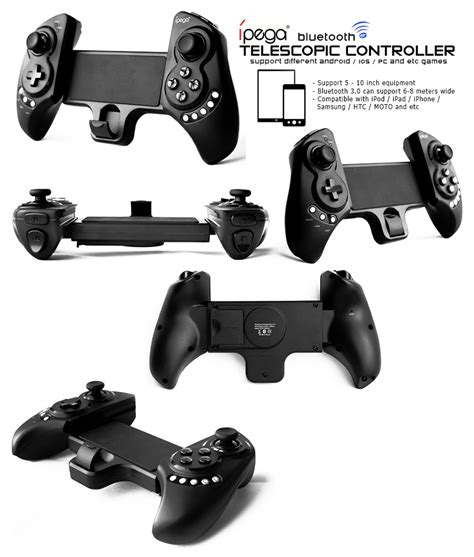 IPega PG 9023 Gaming Bluetooth Telescopic Controller Black Lazada