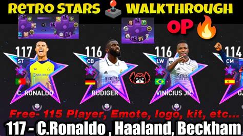 117 Cristiano Ronaldo Free 115 Rivaldo Retro Stars Event