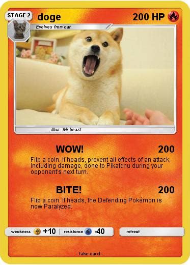 Pokémon Doge 2840 2840 Wow My Pokemon Card