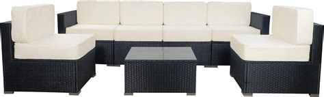 Amazon Mcombo Patio Furniture Sectional Set Outdoor Wicker Sofa