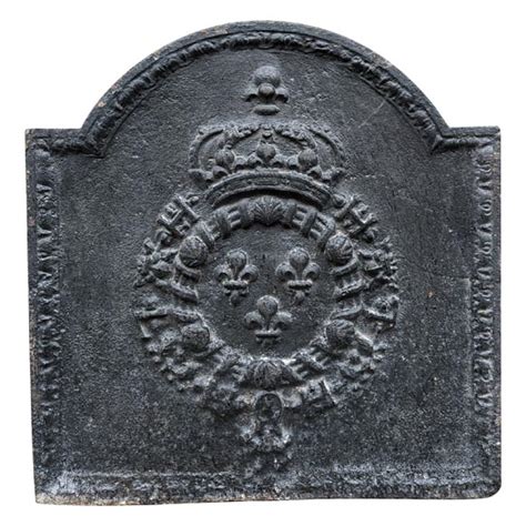 Plaque De Chemin E Du Xixe Si Cle Aux Armes De France Et Colliers De L