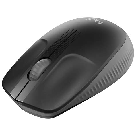 Logitech M190 Full Size Curve Wireless Mouse Charcoal Easetec