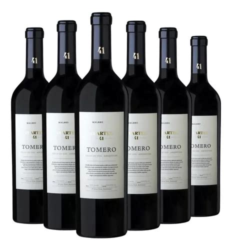 Vino Tomero Cuartel 41 Malbec Caja X 6 X 750ml