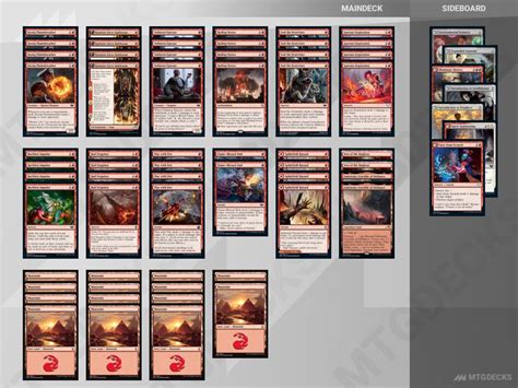 Arena Standard Red Deck Wins Deck By XRICHGX MTG DECKS