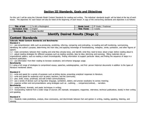 Unit Outline With Template 2 Ppt