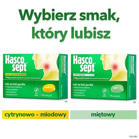 Hascosept Smak Miodowo Cytrynowy Pastylki Do Ssania Allecco Pl