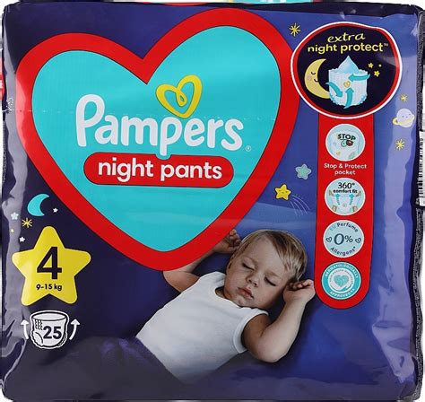 Pampers Couches Culottes De Nuit Night Pants Taille 4 9 15 Kg 25