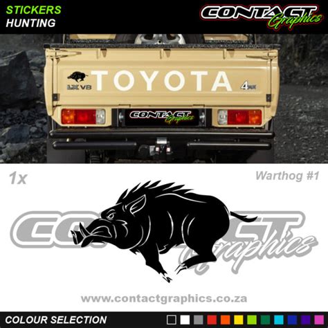 Warthog Sticker Decal Vinyl Contact Graphics