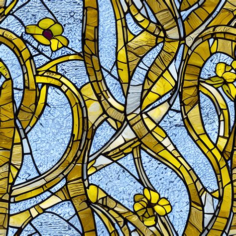 Yellow Stained Glass Window Graphic · Creative Fabrica